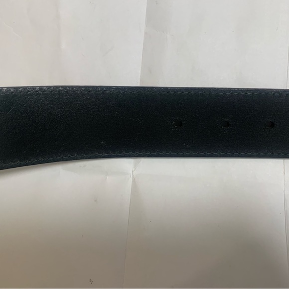 Gucci Authentic Men’s Black Leather Belt with Interlocking G - Picture 7 of 8